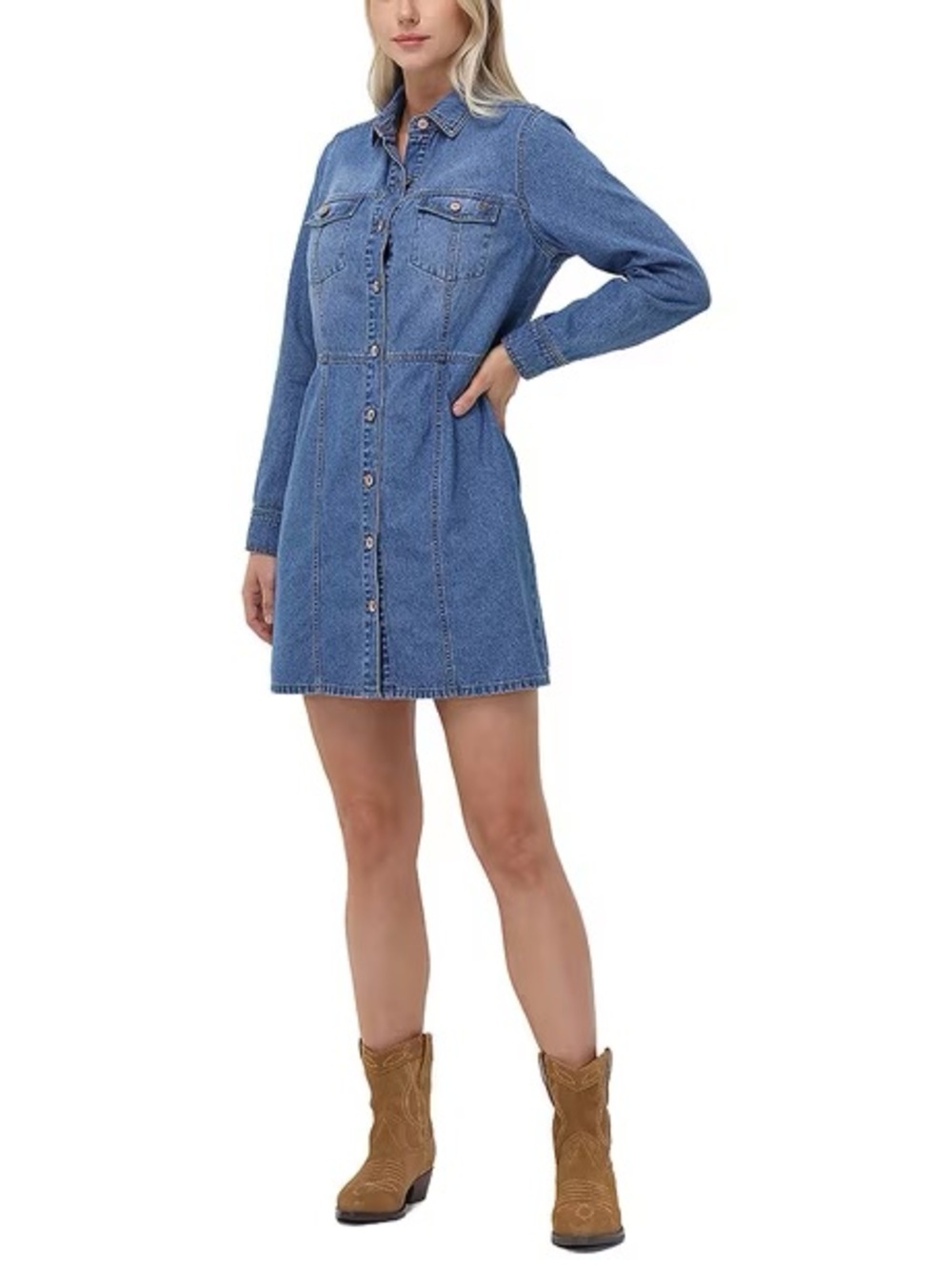 Frye Long Sleeve Jean Dress
